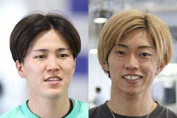 常住連(左)と定松勇樹