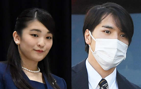  眞子さま（左）と小室圭さん（東スポWeb）