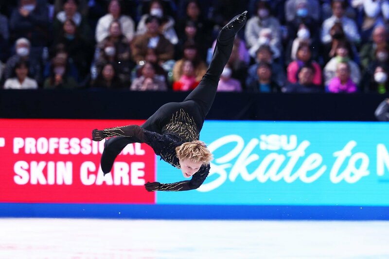 アクロバティックな滑りも見せたマリニン