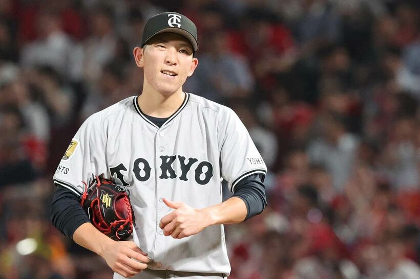失点を喫し渋面の戸郷翔征