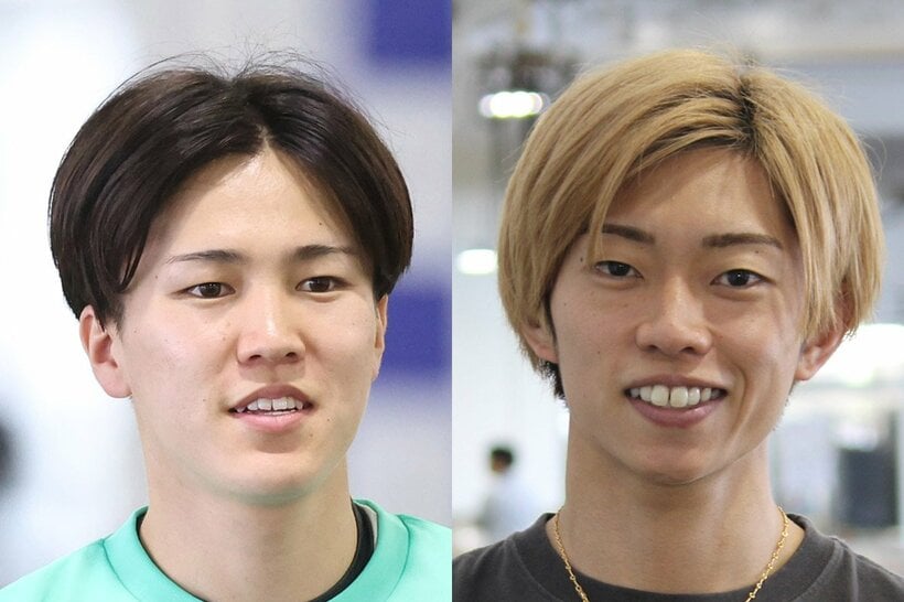 常住連(左)と定松勇樹
