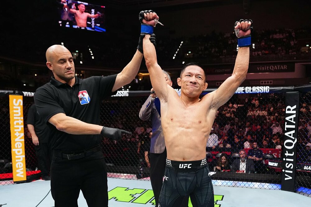 UFC復帰戦で勝利した堀口恭司（©Zuffa LLC/UFC）