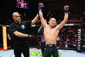 UFC復帰戦で勝利した堀口恭司（©Zuffa LLC/UFC）