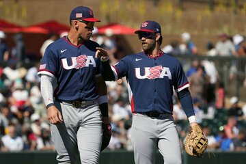 ジャッジ（左）が主将の米国代表（ロイター）