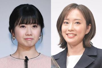 福原愛（左）と石川佳純.