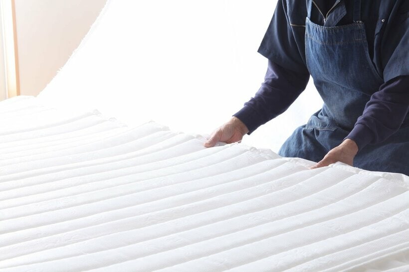  椚氏がオススメする「源ベッド」のポケットコイルマットレス(東スポWeb)