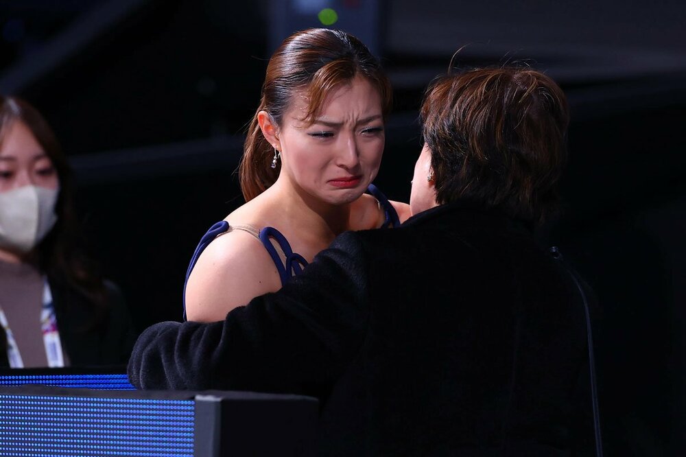 号泣する坂本花織