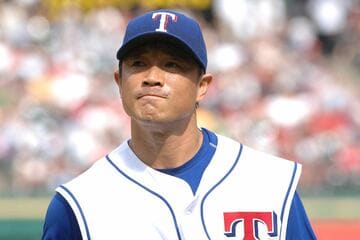 レンジャース在籍２年で１００登板した大塚晶文（２００７年５月）