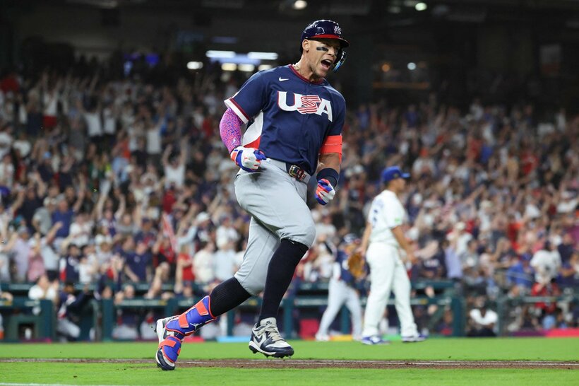 初回に先制弾を放ったアーロン・ジャッジ（ロイター）