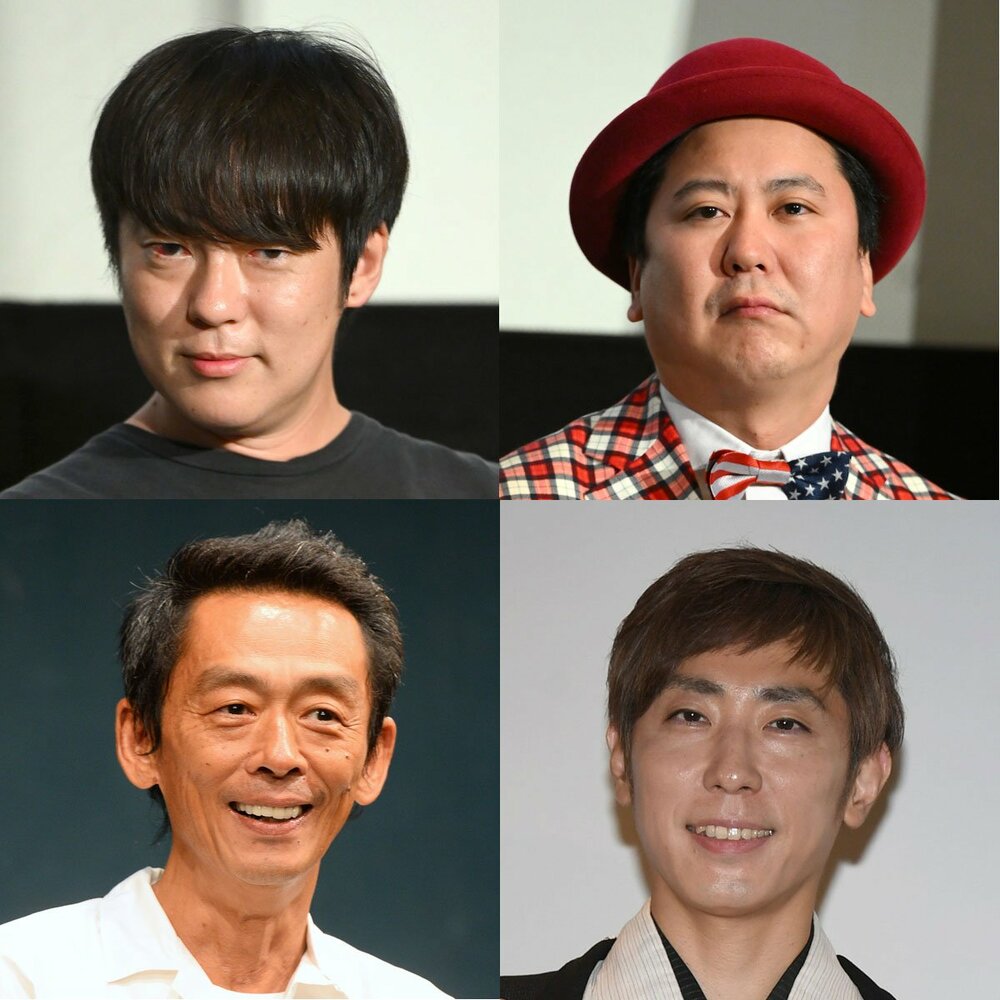 上段左から時計回りに村本大輔、中川パラダイス、桂三四郎、ぜんじろう