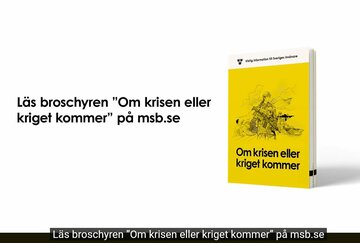 パンフレット「危機や戦争が起こったら」（スウェーデンMSBのユーチューブチャンネルから）