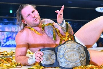 稲村愛輝を下し、GHCヘビー級王座を獲得したシェイン・ヘイスト