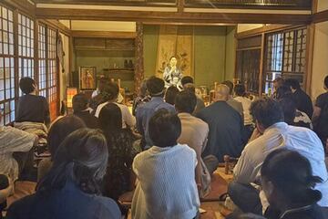川奈まり子氏の怪談イベントはこの人だかり（提供写真）