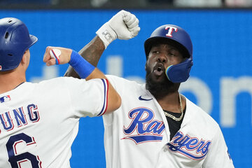 レンジャーズのガルシア（ロイター＝USA TODAY Sports）