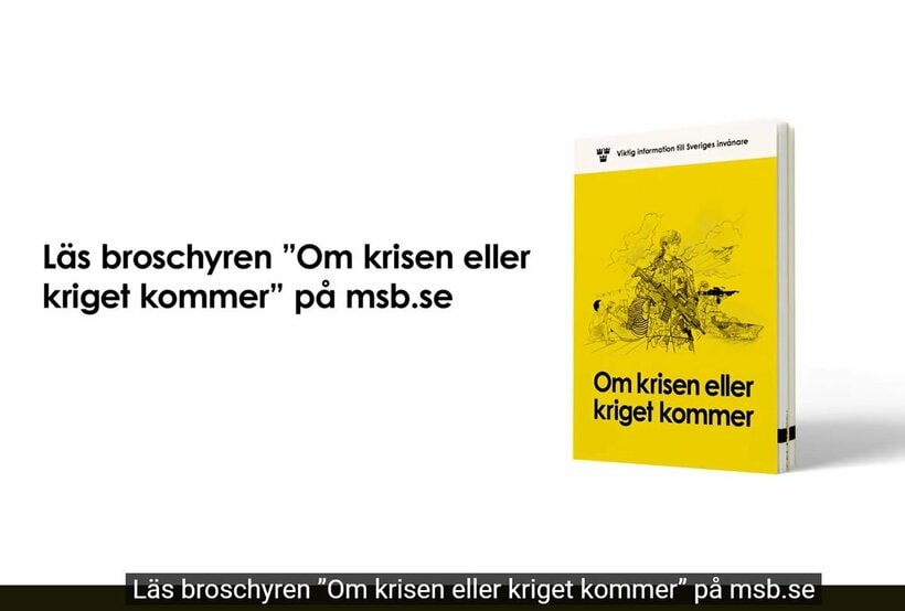 パンフレット「危機や戦争が起こったら」（スウェーデンMSBのユーチューブチャンネルから）