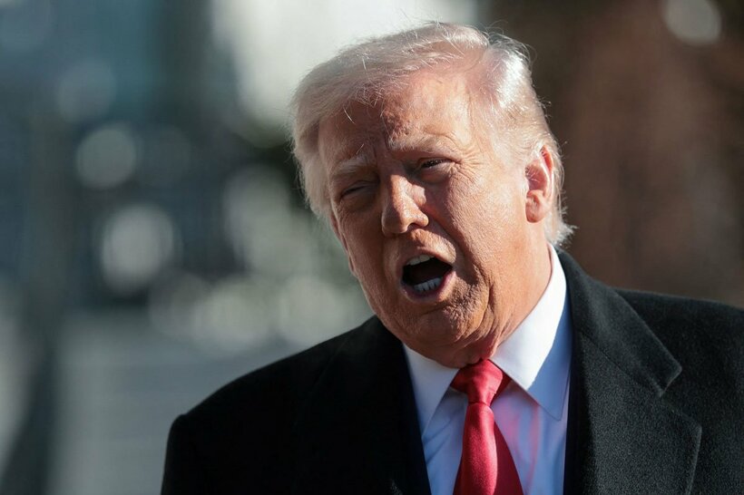 暴れ回るトランプ大統領（ロイター）