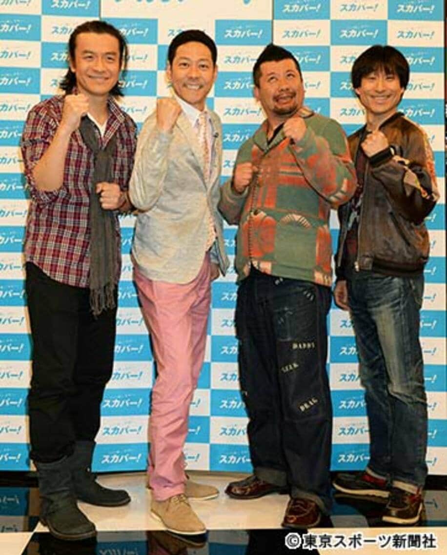 左から大山英雄、東野幸治、ケンドーコバヤシ、なだぎ武
