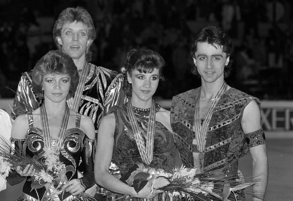 ナタリア・ベステミアノワ氏（前列左）の現役時代（ロイター）