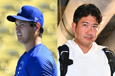 大谷翔平(左)と菅野智之が激突