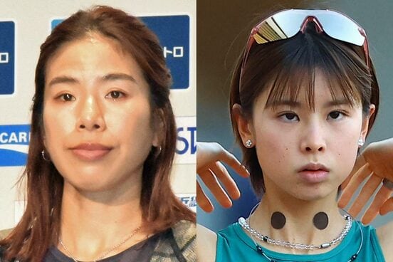新谷仁美(左)と不破聖衣来