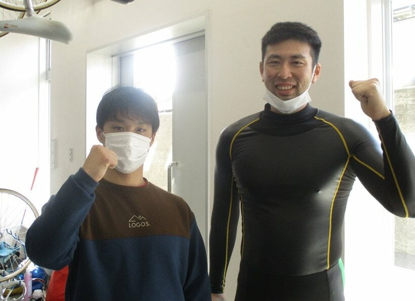  村上（左）＆船瀬の広島コンビが強敵を打ち砕く