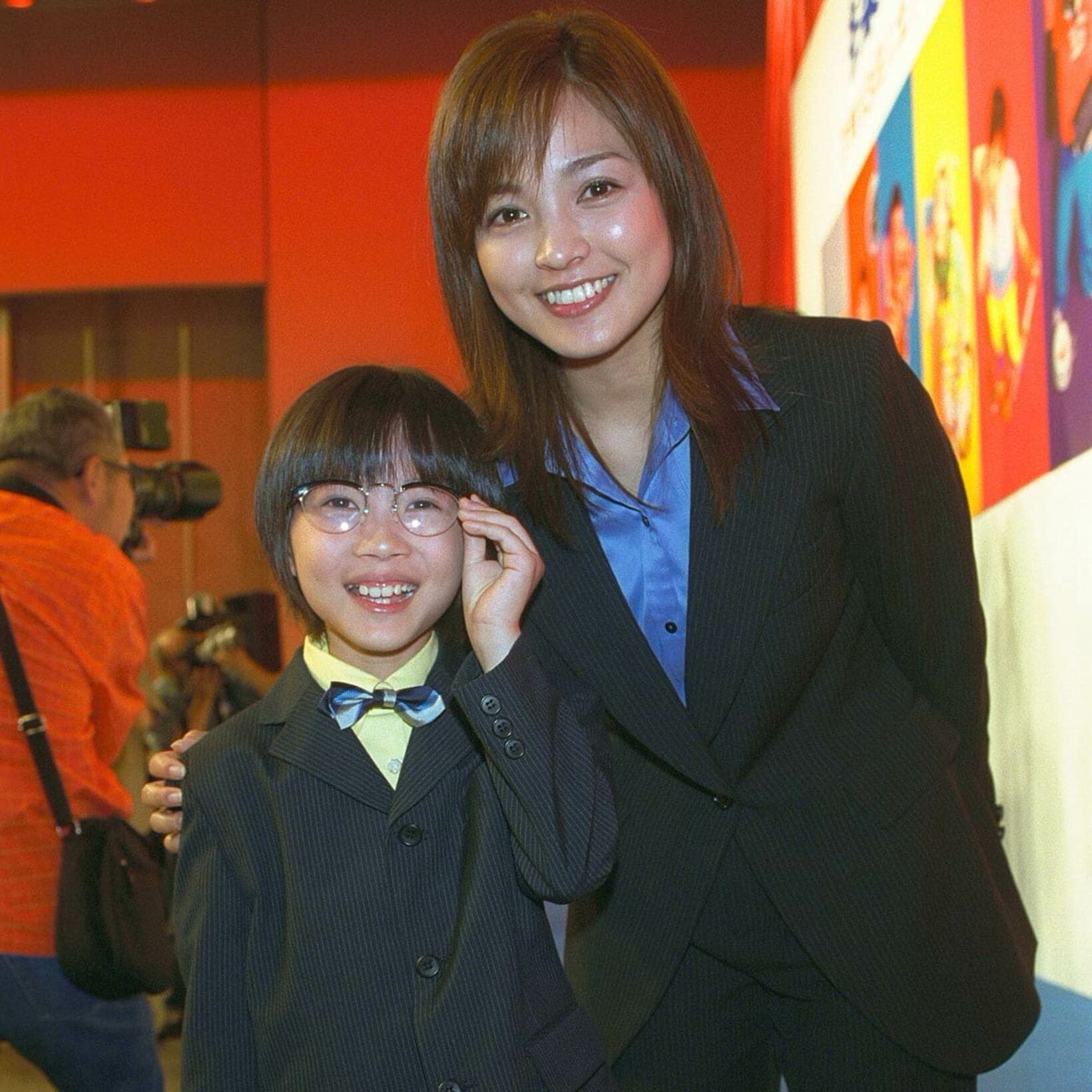 子役時代に共演した国仲涼子と神木隆之介（２００２年）