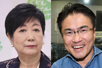 小池百合子都知事(左)と乙武洋匡氏
