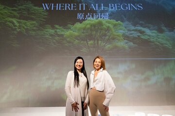 ウェルネスイベントを行ったモデルのSHIHO(右)
