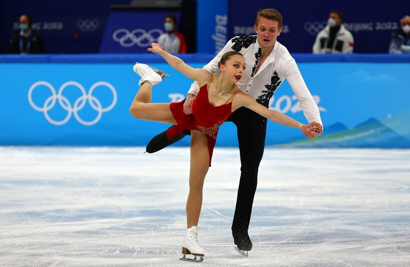 北京五輪にも出場したアレクサンドラ・ボイコワとドミトリー・コズロフスキー（ロイター）