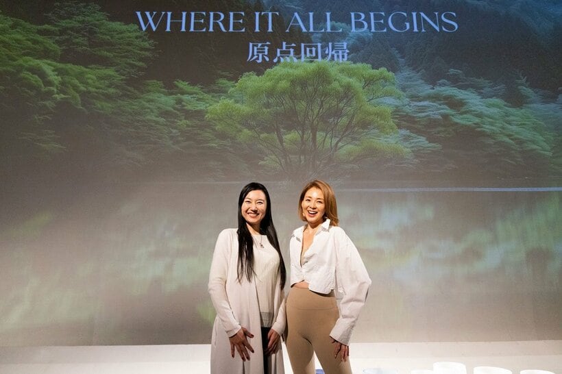 ウェルネスイベントを行ったモデルのSHIHO(右)
