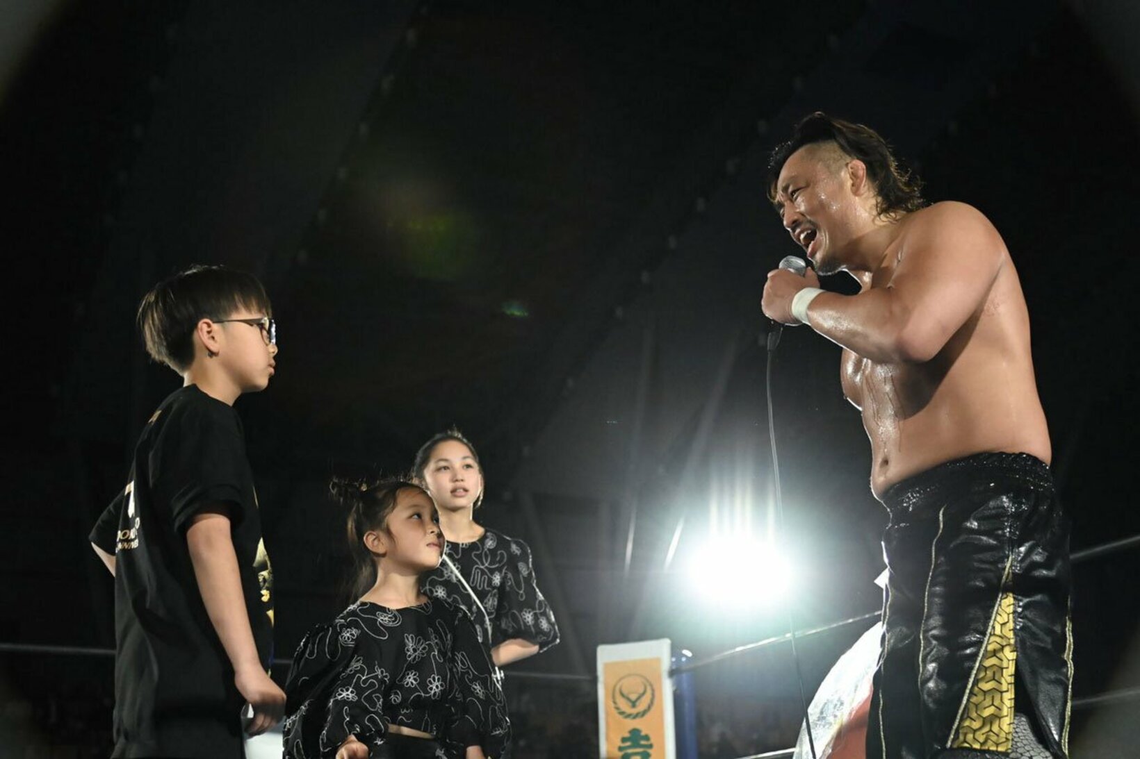 我が子たちからの祝福も受けた後藤洋央紀