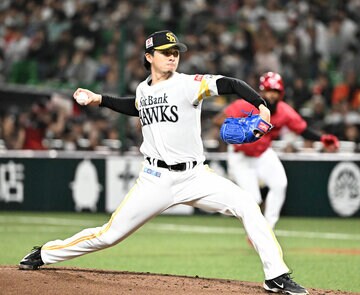 広島戦に登板したソフトバンク・上沢直之
