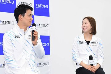 所属先を表敬訪問した木原龍一と三浦璃来
