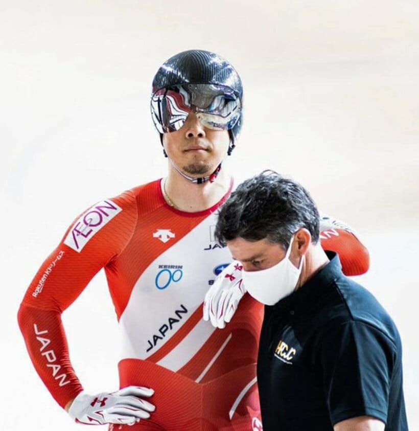  レース直前の集中する私（撮影＝長迫吉拓）