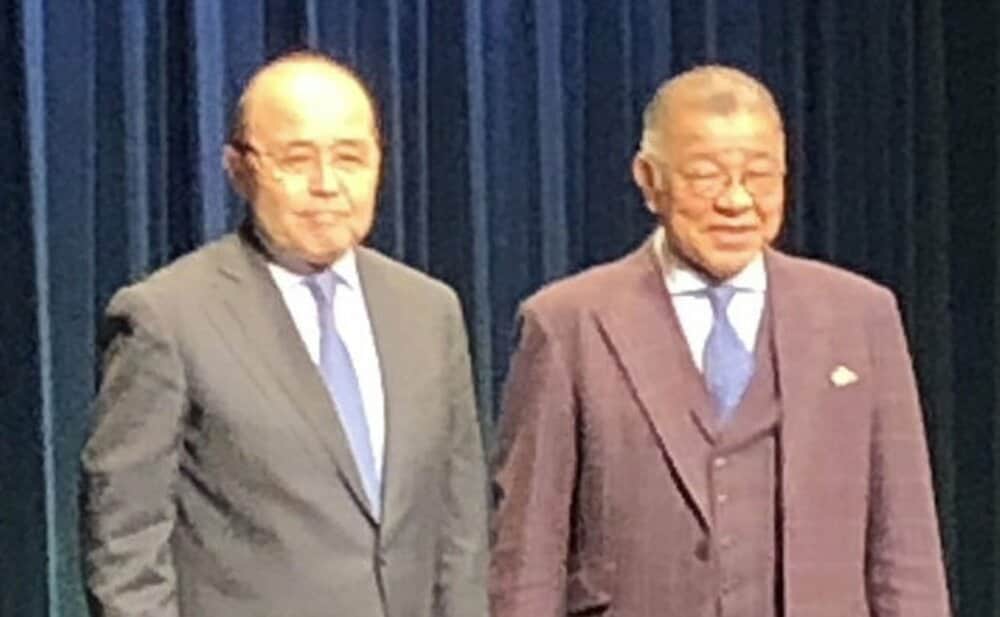 岡田彰布顧問と掛布雅之ＯＢ会長