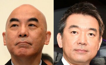  百田尚樹氏(左)と橋下徹氏（東スポWeb）