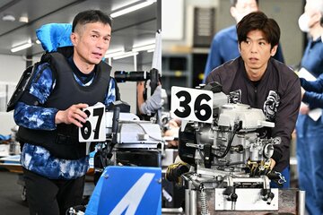 ともにテクニックには定評のある三嶌誠司(左)と田村隆信