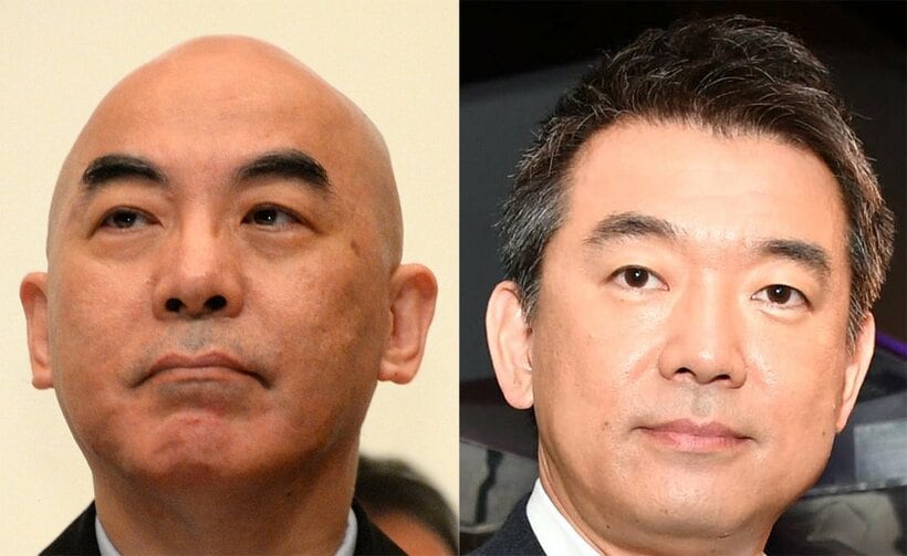  百田尚樹氏(左)と橋下徹氏（東スポWeb）