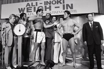 猪木アリ戦の計量は京王プラザホテルで行われた（1976年6月25日）