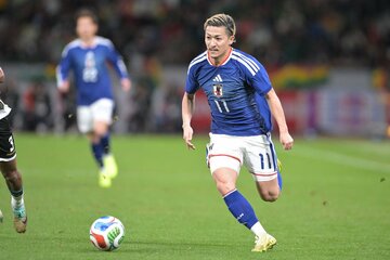 代表ではウイングバックにも挑戦しているＦＷ前田大然