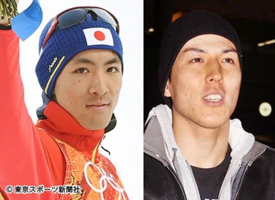 渡部暁斗(左)と長谷部誠