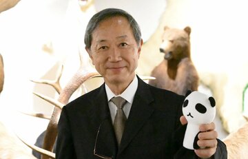 上野動物園のパンダ舎のことを語った若生謙二教養課程主任教授
