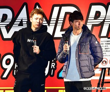  トークショーを行った柳田と福田