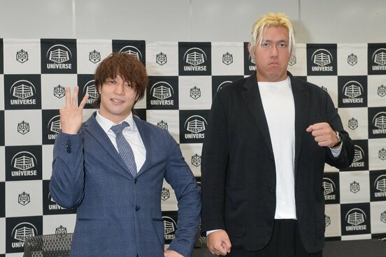 上野勇希(左)と納谷幸男