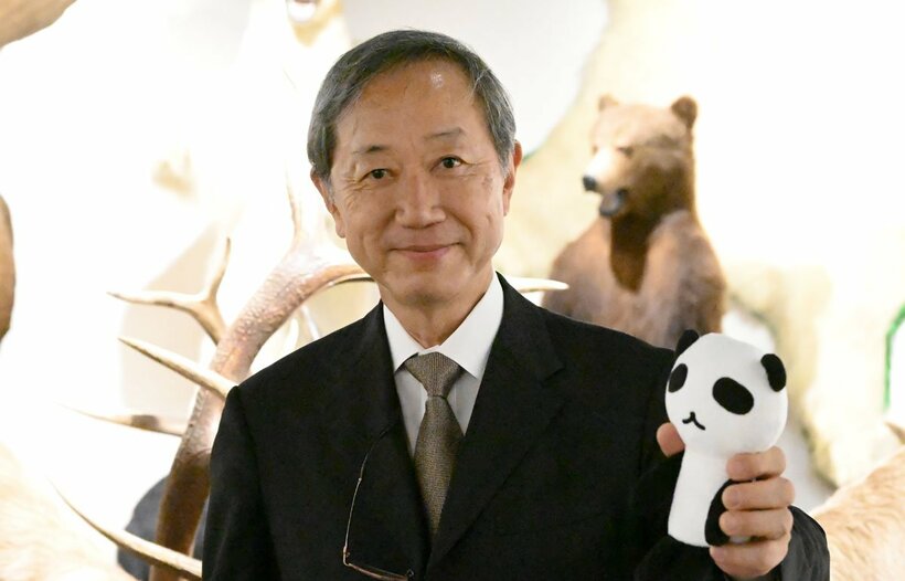 上野動物園のパンダ舎のことを語った若生謙二教養課程主任教授