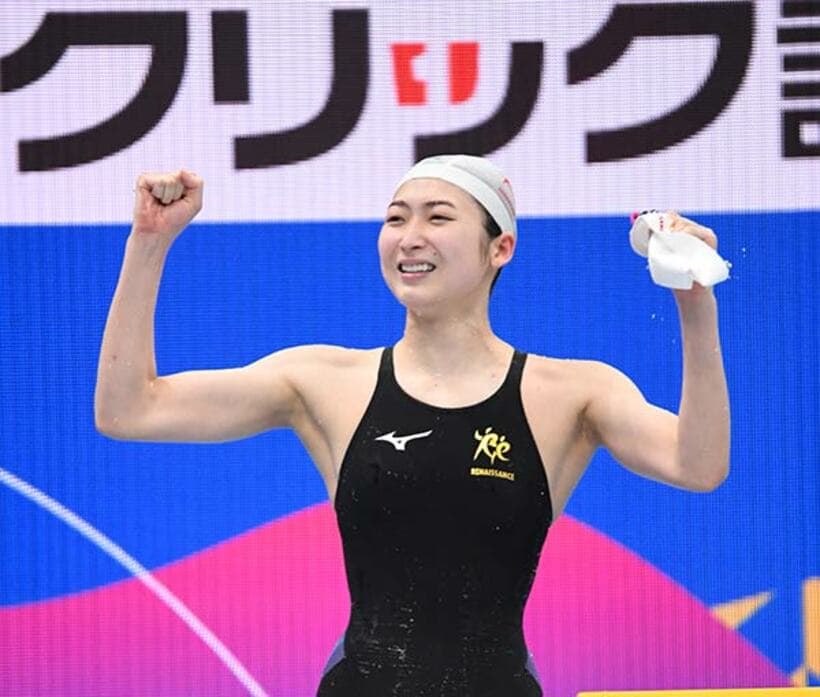  五輪切符を獲得した池江