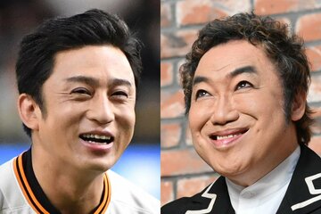 松本幸四郎(左)とコロッケ