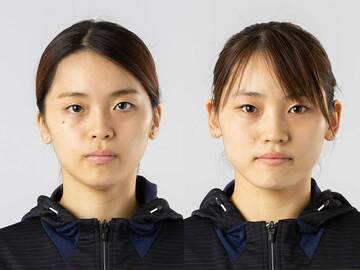  女子フルーレ代表の東莉央（左）と東晟良（日本フェンシング協会提供）