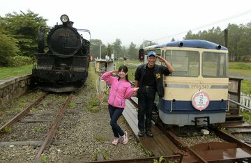  元ＪＲ職員の増田さんが造った本物志向のトロッコ遊園です