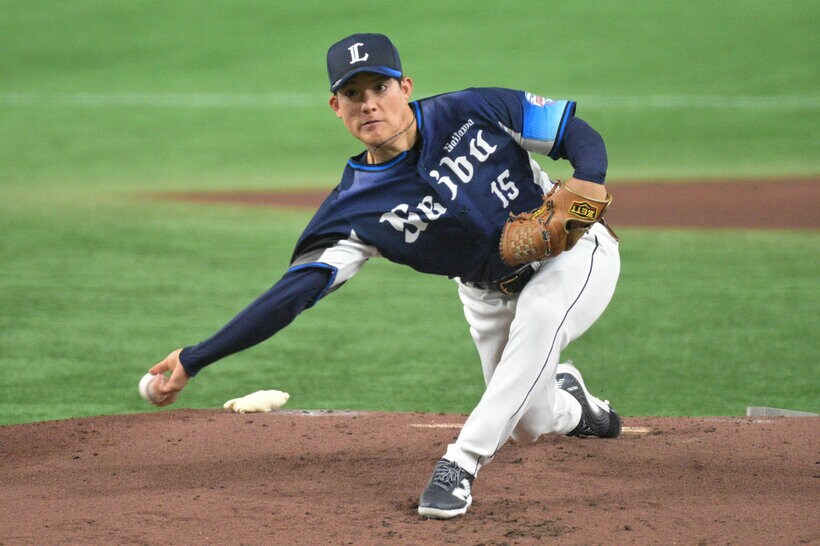 巨人戦に先発した西武・与座海人